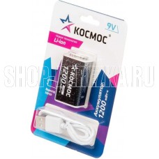 КОСМОС KOCLi9V1200mAh1BL черный