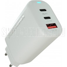MORE CHOICE (4610196409653) NC79a 1USB+2Type-C 3.0A PD 65W быстрая зарядка для Type-C 2м White