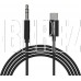 MORE CHOICE (4610196409844) UK28a AUX 3.5mm Type-C 1м Black