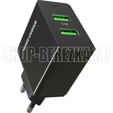 MORE CHOICE (4610196409868) NC11 СЗУ 2USB 2.4A Black Black