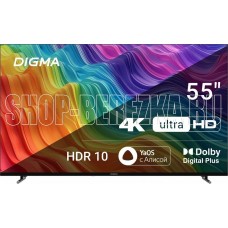 DIGMA DM-LED55UBB33 UHD SMART TV Яндекс