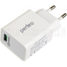 PERFEO (I4659) СЗУ USB, QC3.0, 18W, белый