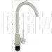 BRIMIX 9305 Смеситель для кухни, шаровый, С - образный излив, из нержавеющей стали марки 304, цвет БЕЛЫЙ камень.