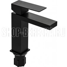 MAGNUS 9157 Смеситель для раковины, квадратный корпус, из нержавеющей стали марки 304, цвет ЧЕРНЫЙ.