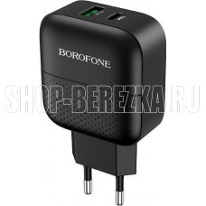 BOROFONE (6931474727336) BA46A Black СЗУ 1USB 3.0A QC3.0 быстрая зарядка