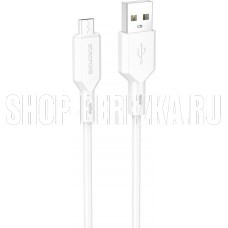 BOROFONE (6974443384499) BX70 USB 2.4A microUSB 1 m белый