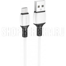 BOROFONE (6974443386790) BX84 USB 2.4A microUSB 1м белый