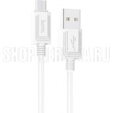 HOCO (6931474767318) X73mUSB 2.4A microUSB белый - 1,0m