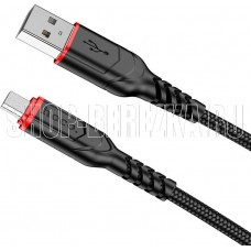 HOCO (6931474794086) X59m 2мUSB 2.4A microUSB черный - 2,0m