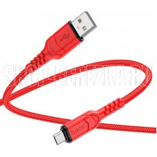 HOCO (6931474794093) X59m 2мUSB 2.4A microUSB красный - 2,0m