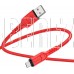 HOCO (6931474794093) X59m USB 2.4A microUSB 2м красный