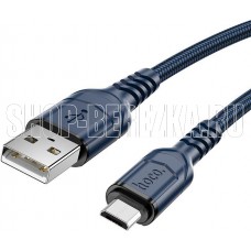 HOCO (6931474794109) X59m 2мUSB 2.4A microUSB голубой - 2,0m