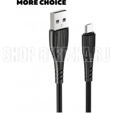 MORE CHOICE (4627151192772) K22mUSB 2.0A microUSB черный - 1,0m