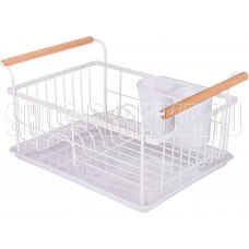 AGNESS 917-100 БЕЛАЯ с деревянными ручками 36*26*16,5см