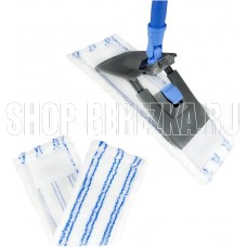 РЫЖИЙ КОТ Швабра для пола BRILLIANCE с насадкой из микрофибры абразивом, телескопич. рукоятка 120см (007959)