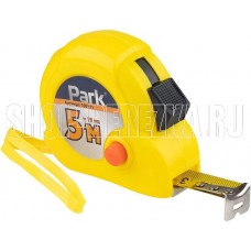 PARK Рулетка с двумя фиксаторами, пластиковый корпус, 5мх19 мм (105971) PARK Рулетка с двумя фиксаторами, пластиковый корпус, 5мх19 мм (105971)