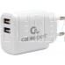 CABLEXPERT (22213) ЗУ10.5Вт, 2.1А, 2хUSB, белый, пакет