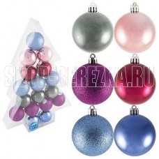 ВОЛШЕБНАЯ СТРАНА Набор шаров Елка, 17шт., 6см