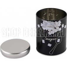 MALLONY Банка с крышкой металлическая, круглая, объем 900 мл, дизайн Сахар (008617)