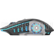 OKLICK Мышь Оклик 770GW черный/серебристый оптическая 3600dpi беспров. USB для ноутбука 6but