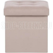 LESET Плуто Пуф складной с крышкой велюр Velutto 04 (Крем)