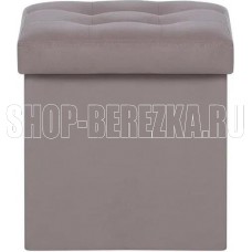 LESET Плуто Пуф складной с крышкой велюр Velutto 08 (Какао)