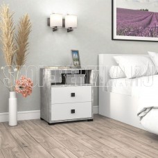 БИТЕЛ ЛАУРА Бетон/Белый (1 кор.)