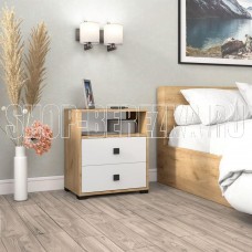 БИТЕЛ ЛАУРА Дуб крафт золотой/Белый (1 кор.)