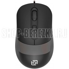 OKLICK Мышь 310M, оптическая, проводная, USB, черный и серый [1869096]