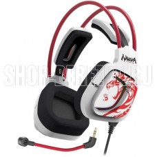 A4TECH Наушники с микрофоном Bloody G575 Naraka белый/красный 2м мониторные USB оголовье (G575 NARAKA)
