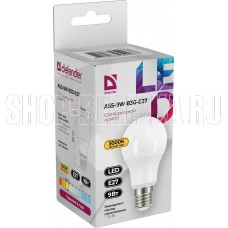 DEFENDER (95007) A55-9W-830-E27 груша, теплый белый, 1 шт