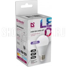 DEFENDER (95029) A60-15W-865-E27 груша, холодный дневной, 1 шт