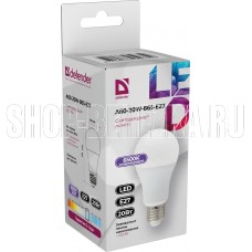 DEFENDER (95035) A60-20W-865-E27 груша, холодный дневной, 1 шт