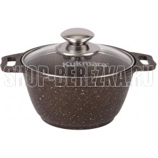 KUKMARA Кмк12а а/пр литая 1,0л стекл/кр Кофейный мрамор