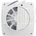 GFMARK 50044 Вытяжной вентилятор, D - 100 мм, с обратным клапаном и москитной сеткой, квадратный, закрытый с окошком, из АБС пластика, цвет БЕЛЫЙ