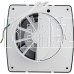 GFMARK 50045 Вытяжной вентилятор, D - 100 мм, с обратным клапаном и москитной сеткой, квадратный, закрытый с окошком, из АБС пластика, цвет ЧЕРНЫЙ