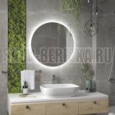 САНАКС 45238 Зеркало D 600 мм, сенсорное, с внутренней LED подсветкой, безрамочное, круглое