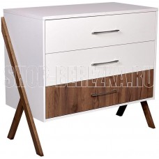 POLINI Комод kids Porto 2200 белый-дуб крафт (2 кор.)