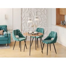 POLINI Стол обеденный Home London дуб крафт золотой-черный (1 кор.)