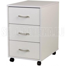 POLINI Тумба с ящиками kids Mirum на колесах 40х55см белый (1 кор.)