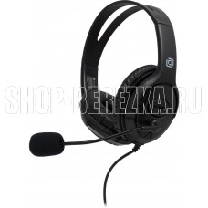 OKLICK Наушники с микрофоном Оклик HS-M400 черный 1.8м накладные оголовье (1532019)