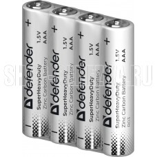 DEFENDER (56026) R03-4S ААА, шринк, 4 шт., Zinc