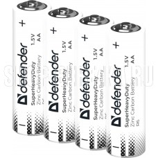 DEFENDER (56036) R6-4S АА, шринк, 4 шт., Zinc