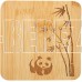 MALLONY Набор из 3 подставок под горячее бамбука Foresta di bambu, р-р: 10*10*0,8 см (985990)