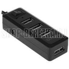 BURO Разветвитель USB 2.0 BU-HUB4-0.5L-U2.0 4порт. черный