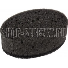 РЫЖИЙ КОТ Набор губок для мытья посуды двухслойных овальных KS-07, 5 шт (черный) (107565)