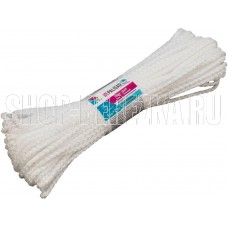 PALISAD HOME полипропиленовый с сердечником, 5 мм L 20 м, белый, Home Palisad 937115