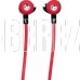 OKLICK Наушники внутриканальные Оклик HP-S-210 1.2м красный проводные в ушной раковине (D1-1R)