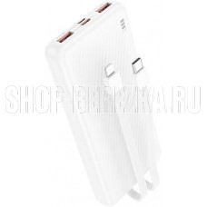 BOROFONE (6941991111846) BJ57 10000mAh 2USB+Type-C 2.4A 22.5W+PD 20W , White