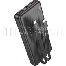 BOROFONE (6941991111853) BJ57 10000mAh 2USB+Type-C 2.4A 22.5W+PD 20W , Black
